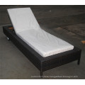 Folding Lounge Outdoor Beach PE Rattan With Cushion